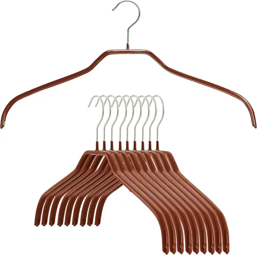 Miniatura 14 de MAWA Ft Reston Lloyd Silhouette Series - Percha antideslizante que ahorra espacio para camisas y vestidos, estilo 41/F, juego de 10, color blanco