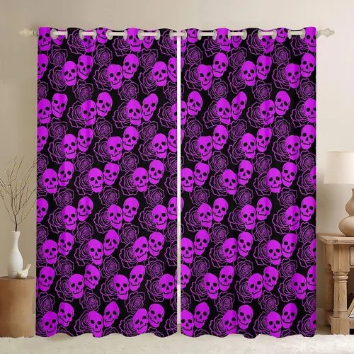 Miniatura 40 de Feelyou Cortinas opacas abstractas modernas de arte abstracto para dormitorio, sala de estar, niños, patrón rojo, gris, negro, patrón de Multi 05