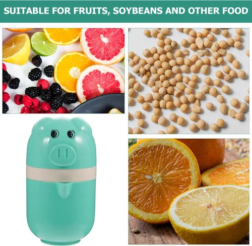 Miniatura 7 de Toyvian Exprimidor de frutas manual portátil compacto no eléctrico de soja y cítricos para uso doméstico y de viaje, extractor de prensa de mano