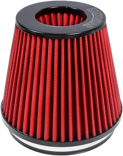 Miniatura 14 de Filtro de aire universal de alto flujo de 6 pulgadas y 5.984 in, entrada de aire frío de cono reutilizable, alto rendimiento, lavable, kit de aire