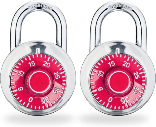 Miniatura 9 de Lock 1 paquetes de cerradura de combinación para casilleros de gimnasio y escuela, candado de combinación segura Mini cerradura de combinación Negro