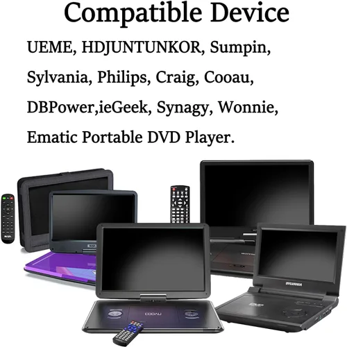 Miniatura 4 de Cargador adaptador de reproductor de DVD portátil de 12 V, universal compatible con Sunpin, Sylvania, Phillips, Craig, Cooau, DBPower, YOTON