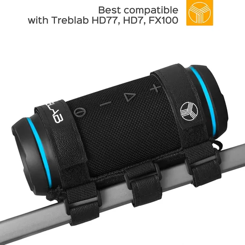 Miniatura 4 de TREBLAB Soporte de altavoz Bluetooth - Soporte universal para altavoz para bicicleta, barandilla de carrito de golf - Soporte de correa ajustable