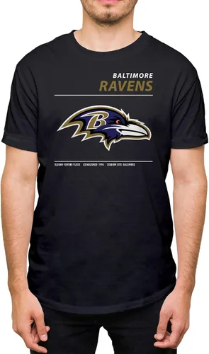 Miniatura 18 de Hybrid Sports NFL - Team Logo and Stats - Adult Unisex Short Sleeve Fan T-Shirt for Men and Women - Officially Licensed rojo