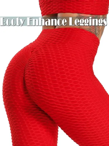 Miniatura 18 de SEASUM - Pantalones de yoga de cintura alta para mujer, con control de abdomen y realce de glúteos, leggings favorecedores para entrenar y correr