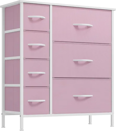 Miniatura 15 de YITAHOME Cómoda con 5 cajones – Torre de almacenamiento de tela, unidad organizadora para dormitorio, sala de estar, armarios – Estructura de acero
