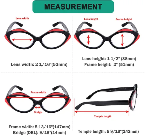 Miniatura 3 de Eyekepper Paquete de 5 lentes de lectura ovalados para mujer Paquete de 5 colores variados.
