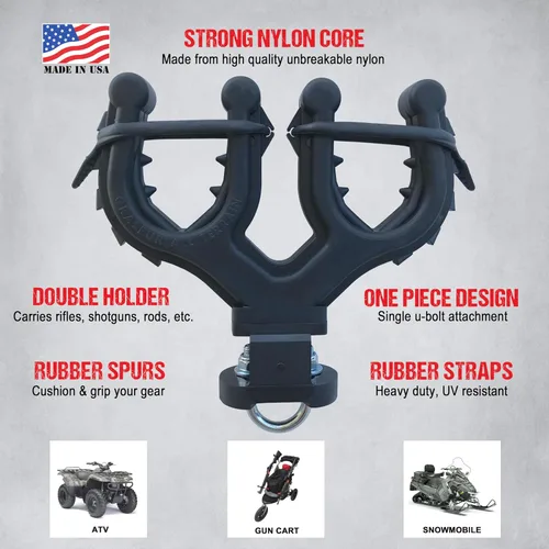 Miniatura 4 de Graspur Soporte Doble para Armas y Arco de ATV - Modelo ATV2