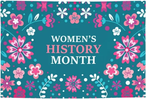 Miniatura 21 de Día de la Mujer Marzo es el Mes de la Historia de la Mujer Pancarta de 70 x 35 pulgadas Fondo de fotografía de fiesta de vacaciones