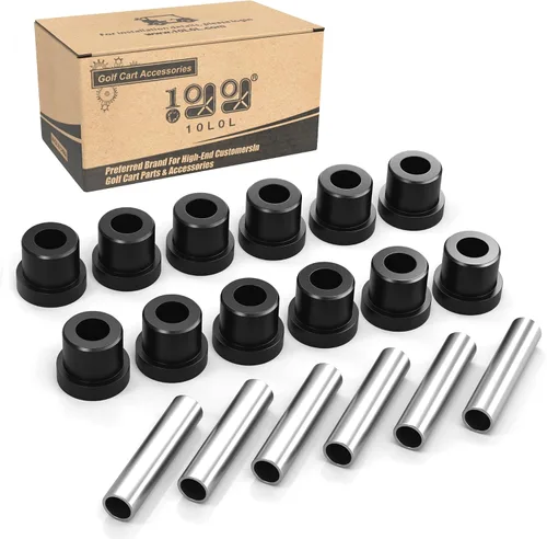 10L0L Kit de bujes de resorte para carrito de golf, manguito de buje de grilletes traseros para EZGO TXT/Medalist (1994 en adelante) y Club Car DS
