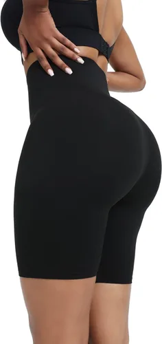 Miniatura 3 de huiming Pantalones cortos de sauna para mujer, adelgazantes, compresión para entrenamiento, entrenamiento térmico de cintura, leggings adelgazantes