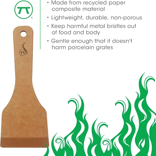 Miniatura 6 de Outset Verde - Raspador de madera para parrilla, limpiador de rejillas pequeñas, sin ranuras