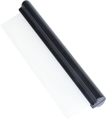 Escobilla de agua automotriz de silicona de 12 pulgadas para secar, barra en T flexible para automóvil, parabrisas, vidrio, ventana, baño (negro)