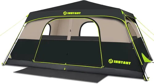 Miniatura 10 de 4/6/8/10 Person Instant Tent, Waterproof Pop Up Tents for Camping with Rainfly, 60 Seconds Easy Setup, Automatic Cabin Tent for Family Camping with