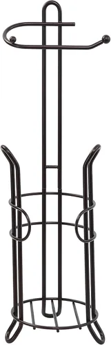Miniatura 6 de Soporte independiente para papel higiénico SunnyPoint con almacenamiento – Con capacidad para 3 rollos de repuesto, acero resistente, acabado