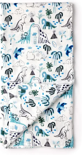 Miniatura 19 de Loulou Lollipop – Manta suave de muselina para bebé, manta de recepción premium, manta envolvente para bebe de 47" x 47" para niñas y niños Safari