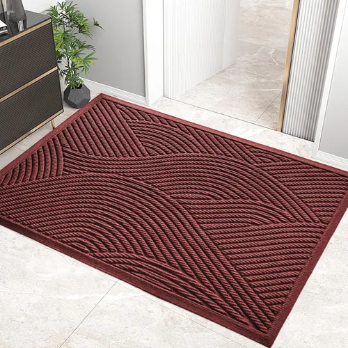 Miniatura 20 de HIYARD Tapete resistente para puerta delantera, absorbente, resistente a la suciedad y a la suciedad, para interiores y exteriores, resistente a