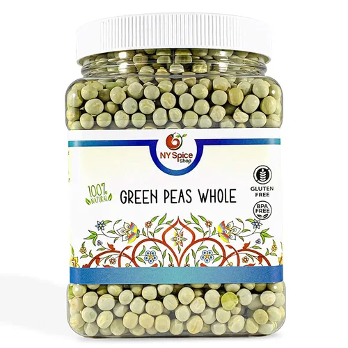 Miniatura 2 de NY SPICE SHOP Guisantes verdes enteros (1.5 libras) Guisantes verdes Gramos (Vatana, Matar) - Guisantes verdes secos naturales
