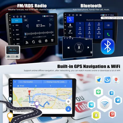 Miniatura 4 de [4G+64G] Radio de coche para Ford F150 2013 2014 con CarPlay Android Auto, pantalla táctil de 9 pulgadas, Ford F150 Android 15 estéreo