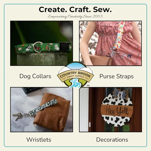 Miniatura 7 de Country Brook Design - Correas de poliéster Farm Life Y'all 1 1/2 pulgadas de ancho
