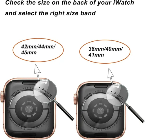 Miniatura 3 de Secbolt - Correa y funda brillante compatible con Apple Watch Band de 1.50 pulgadas, 1.57 pulgadas, 1.61 pulgadas, 1.65 pulgadas, 1.73 pulgadas