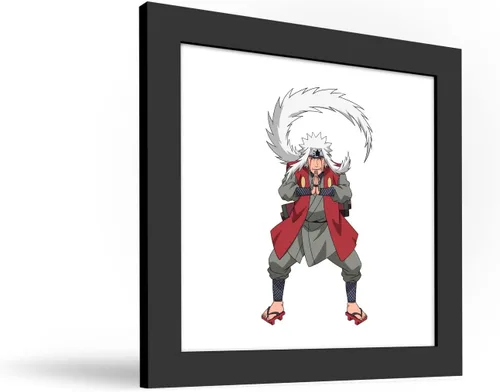 Miniatura 2 de Gallery Pops Naruto Shippuden - Arte de pared Jiraiya, versión enmarcada negra, 12 x 12 pulgadas