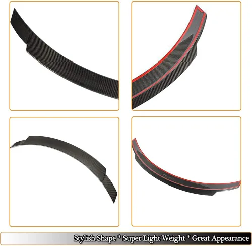 Miniatura 4 de Alerón de maletero para Mercedes Benz Clase E W238 C238 Coupé 2016-2019 Fibra de Carbono E200 E250 E300 E400 E500 E550 E53 AMG Auto Tapa de maletero