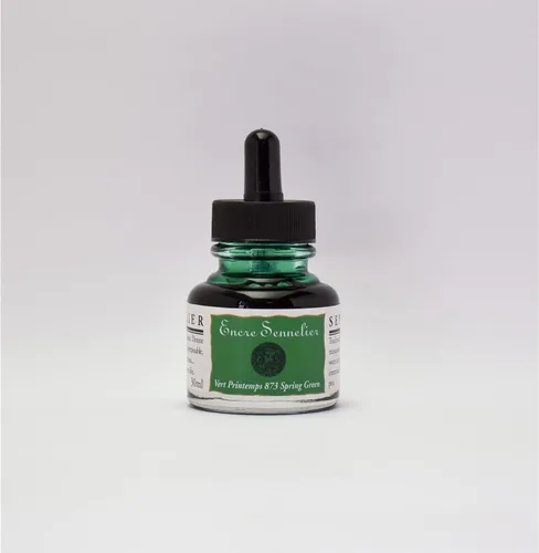 Miniatura 13 de Sennelier Tinta de dibujo, botella de 1.0 fl oz, azul ultramar Azul ultramarino