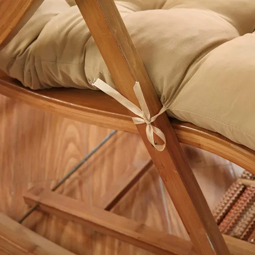 Miniatura 5 de Cojín para tumbona gruesa para silla de patio, cojín de asiento portátil, colchón, reclinable, almohadilla para sofá, banco, tatami (solo cojín) A