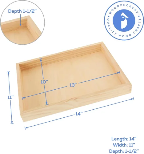 Miniatura 3 de Panel de pintura de abedul de 11 x 14 x 1-1/2 pulgadas, paquete de 3 tableros de lienzo de madera para pintar, carteles en blanco para manualidades