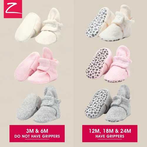 Miniatura 2 de Zutano Botines unisex de forro polar para bebé, esenciales para bebé, paquete de 3