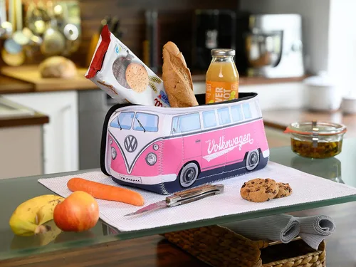 Miniatura 5 de BRISA VW Collection – Volkswagen Bolsa universal de neopreno para maquillaje, cosméticos, artículos de tocador para farmacia de viaje, en diseño