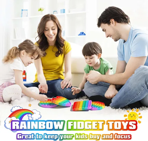 Miniatura 2 de Paquete de 4 juguetes para la ansiedad, paquete de juguetes sensoriales para fiestas para niños y adultos, juguetes sensoriales a granel para niños