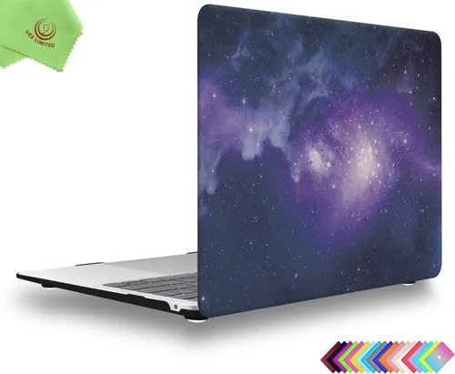 Miniatura 55 de Carcasa para MacBook Air de 13 pulgadas, UESWILL, carcasa rígida mate de tacto suave para MacBook Air de 13 pulgadas (Modelo A1466 / A1369) de Negro