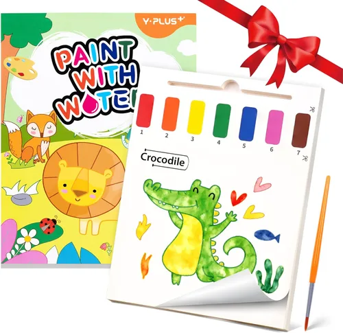 YPLUS Libros de pintura con agua para niños pequeños, juguetes de arte y manualidades de pintura de acuarela, regalo para niños de 1 a 3, 2 a 4, 4 a