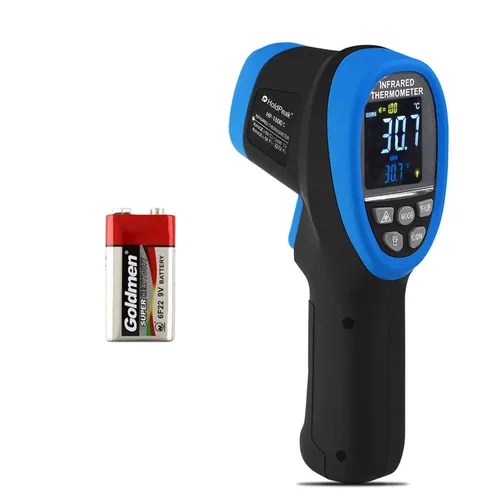 Miniatura 10 de Pirómetro HOLDPEAK D: S=50:1, termómetro infrarrojo de alta temperatura -58℉~3272℉(-58.0 °F~3,272.0 °F), pistola termómetro láser industrial sin