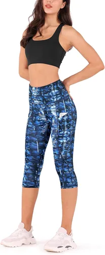 Miniatura 4 de ODODOS - Leggings de yoga de cintura alta con bolsillos para mujer, pantalones de yoga deportivos con control de abdomen, no se transparentan