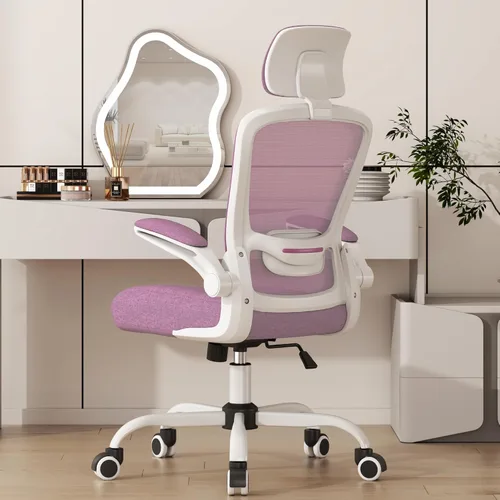 Miniatura 20 de Mimoglad Silla de Oficina, Silla de Escritorio Cómoda - Silla Ergonómica de Computadora de Respaldo Alto con Soporte Lumbar Ajustable y Negro mate