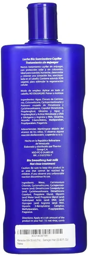 Miniatura 3 de Kleravitex Milk 55 - Acondicionador sin enjuague para el cabello, tratamiento en crema desenredante de 33.80 onzas, botella antiencrespamiento