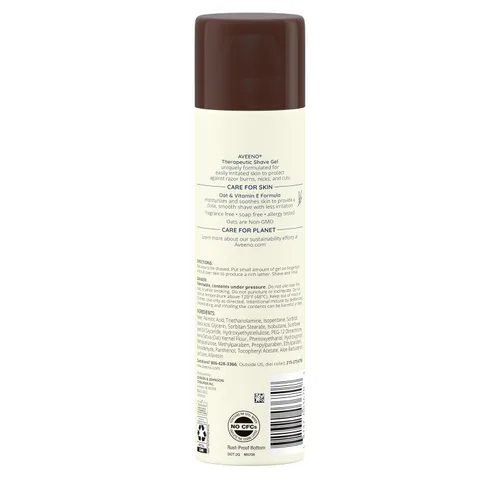 Miniatura 9 de Gel de afeitado con soja natural de Aveeno, terapeútico