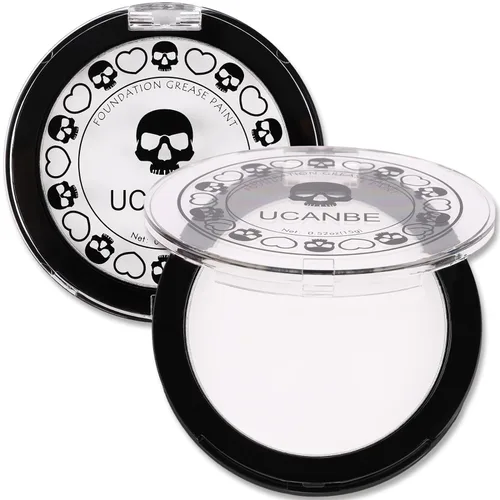Miniatura 20 de UCANBE Base de maquillaje facial y corporal en crema negra, pintura de grasa profesional no tóxica, paleta de pintura facial para Halloween