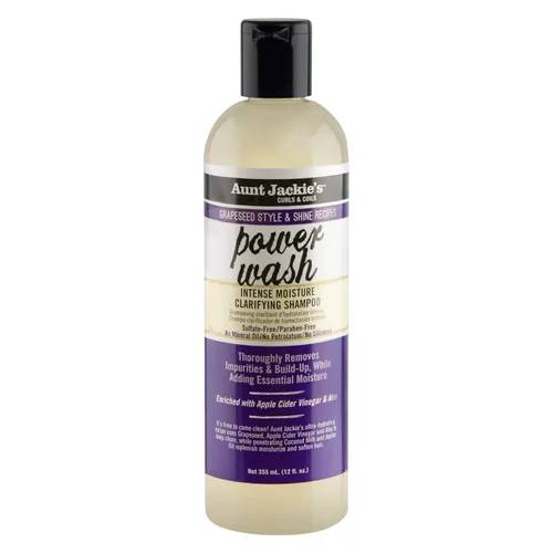 Miniatura 14 de Aunt Jackie's Grapeseed Style and Shine Recipes Frizz Patrol Anti-Poof Setting Mousse para el cabello, establece estilos de cabello rizado en su