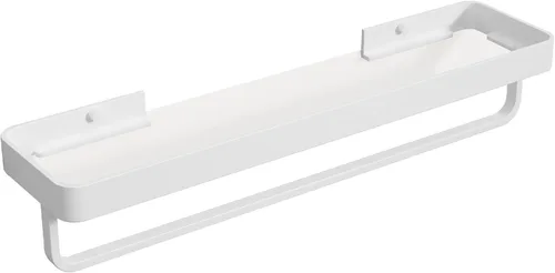Miniatura 13 de Danpoo Estante de Pared Pequeña de 8 Pulgadas, Vidrio Templado Transparente con Marco de Aluminio Negro Mate – Elegante Organizador Flotante
