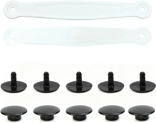 Miniatura 6 de Piezas de repuesto para correa de cocodrilo para hombres y mujeres, correas de repuesto duraderas para zuecos Croc con soporte integrado y remaches