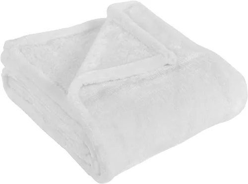 Miniatura 17 de Superior Manta Clásica de Forro Polar Sólido, Gruesa, Acogedora, Mantas Cálidas, Ropa de Cama y Manta de Sofá de Felpa Suave Aterciopelada, Linda