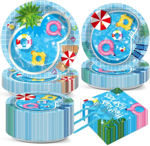 Miniatura 39 de gisgfim Juego de decoración para fiesta de 50 invitados con temática de camión semi, platos y servilletas para fiesta con temática de camión semi