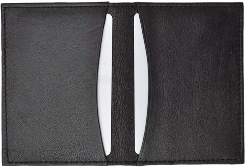 Miniatura 5 de MARSHAL Cartera delgada de cuero para tarjeta de crédito, tarjeta de crédito, soporte plegable para licencia de conducir, caja fuerte