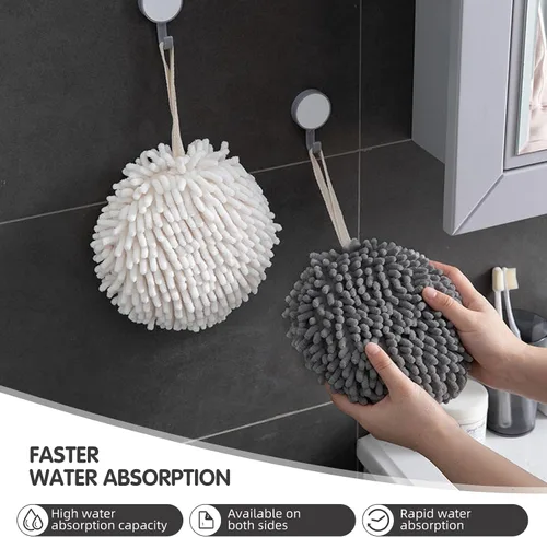Miniatura 4 de Paquete de 16 toallas de mano de felpilla mullidas, toallas de microfibra suaves y absorbentes, paños de limpieza de secado rápido para cocina