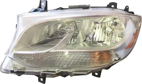 Faro delantero de repuesto cromado para el lado izquierdo del conductor montaje completo para Mercedes-Benz Sprinter Freightliner Sprinter
