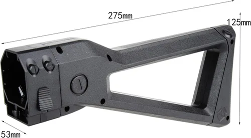 Miniatura 2 de WORKER AK Style Shoulder Stock para juguete Nerf N-Strike Elite y Nerf Modulus Series (Negro)